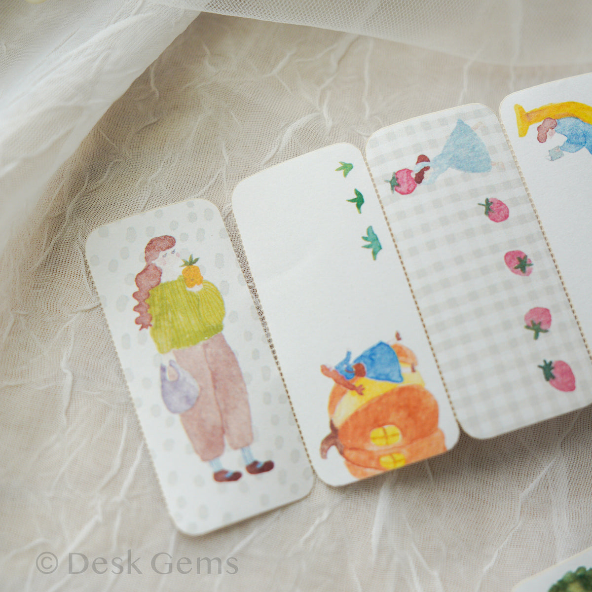 Ivy Snow Memo Sticker Roll - Farmer's Market