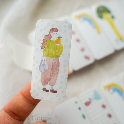 Ivy Snow Memo Sticker Roll - Farmer's Market