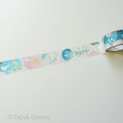 Cozyca x Chihiro Sonoda Washi Tape (New Sept 2025) - Bird