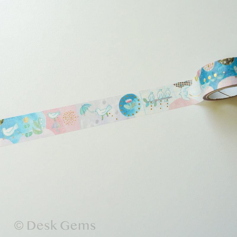 Cozyca x Chihiro Sonoda Washi Tape (New Sept 2025) - Bird