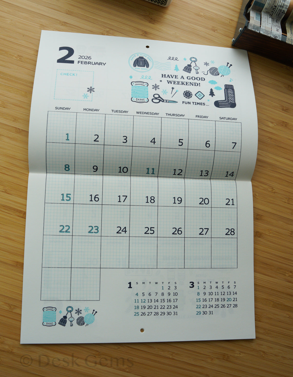 Eric Small Things Wall Calendar 2026