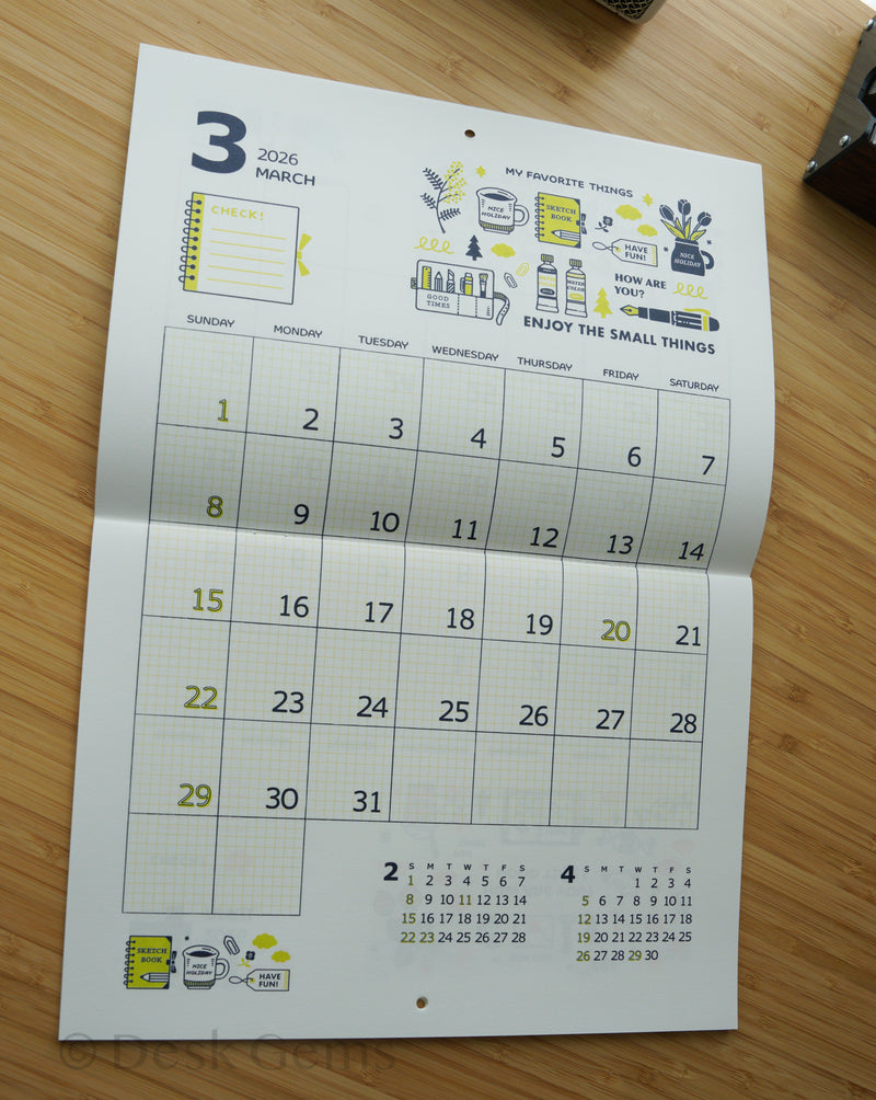 Eric Small Things Eric Small Things Wall Calendar 2026 – Desk Gems