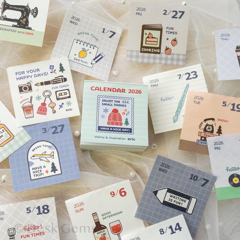 Eric Small Things x Shinnippon Mini Daily Calendar 2026
