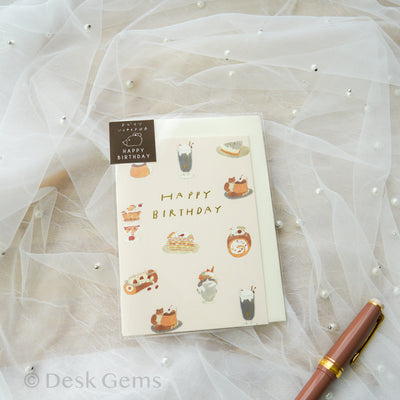 Tobimatsu Shoichiro Birthday Card - Sweets