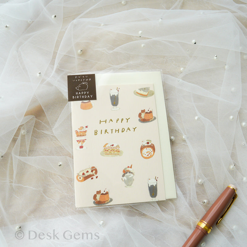 Tobimatsu Shoichiro Birthday Card - Sweets