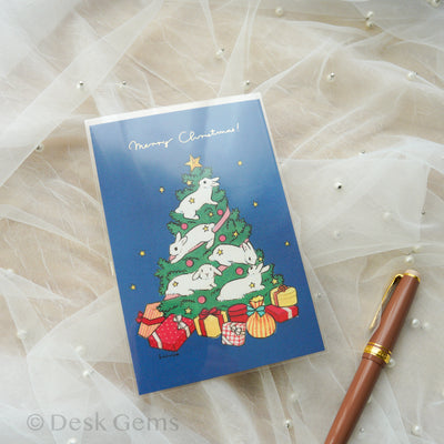 Schinako Moriyama Christmas Postcard - Christmas Tree