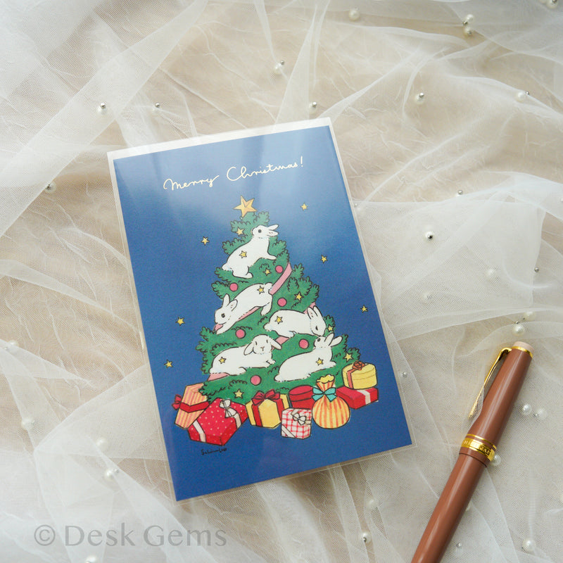 Schinako Moriyama Christmas Postcard - Christmas Tree