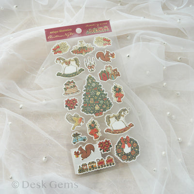 Christmas Theme Antique Sticker