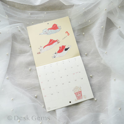 Tocoro Comugi Small Wall Calendar 2026 - Cats