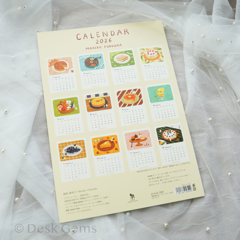 Cozyca x Mariko Fukuoka Detached Calendar 2026