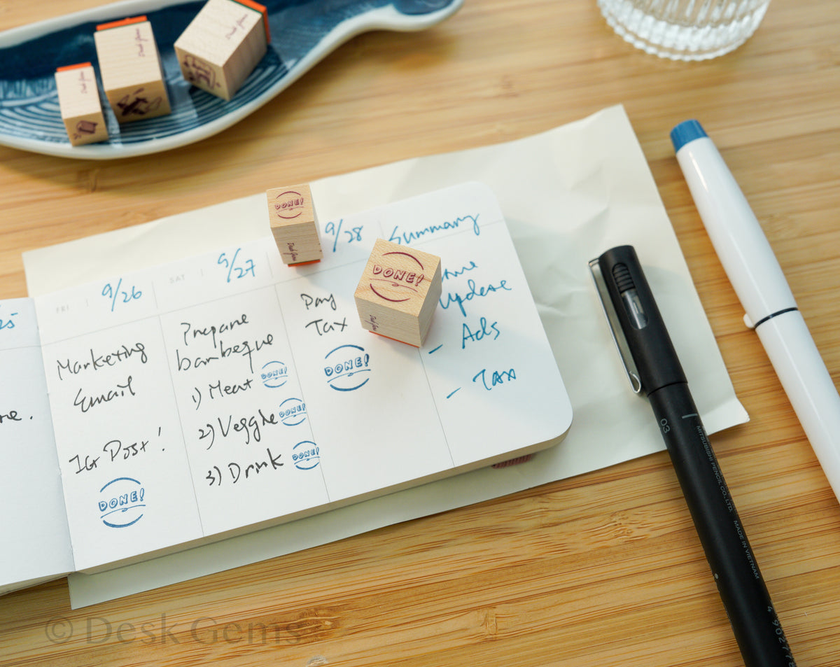 Desk Gems Original Stamp - "Done"