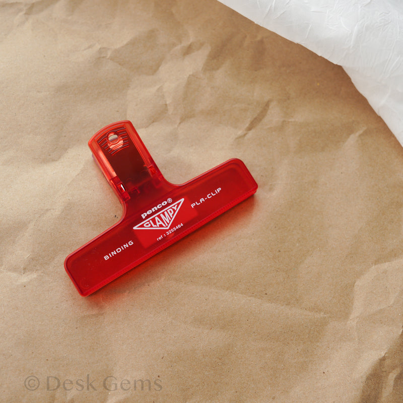Penco Clear Binding Clip - Red