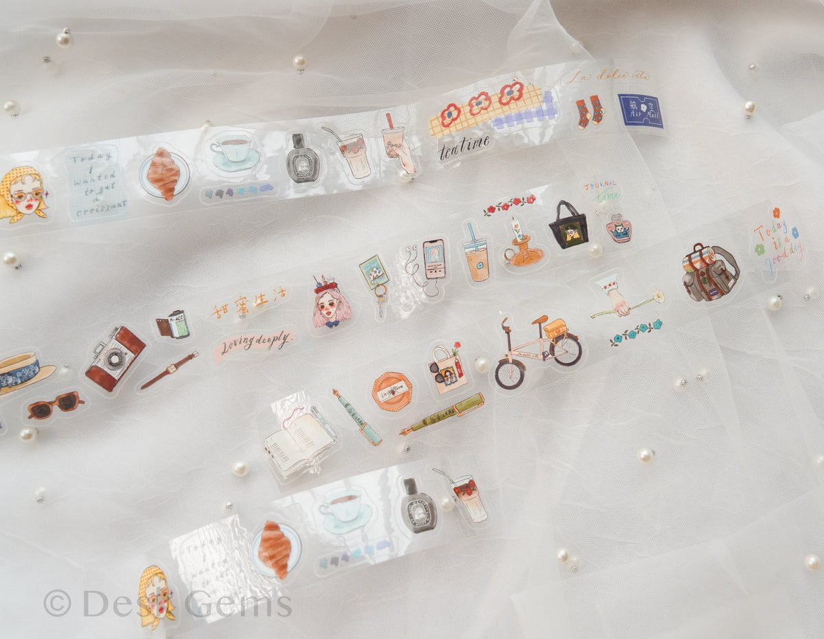 La Dolce Vita Kiss-cut PET Tape - Daily Life