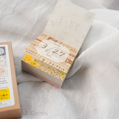 Furukawa Paper Mini Daily Calendar 2026 - Patterned