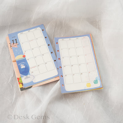 Furukawa Paper Monthly Planner Insert for 2026 - Delicious Food