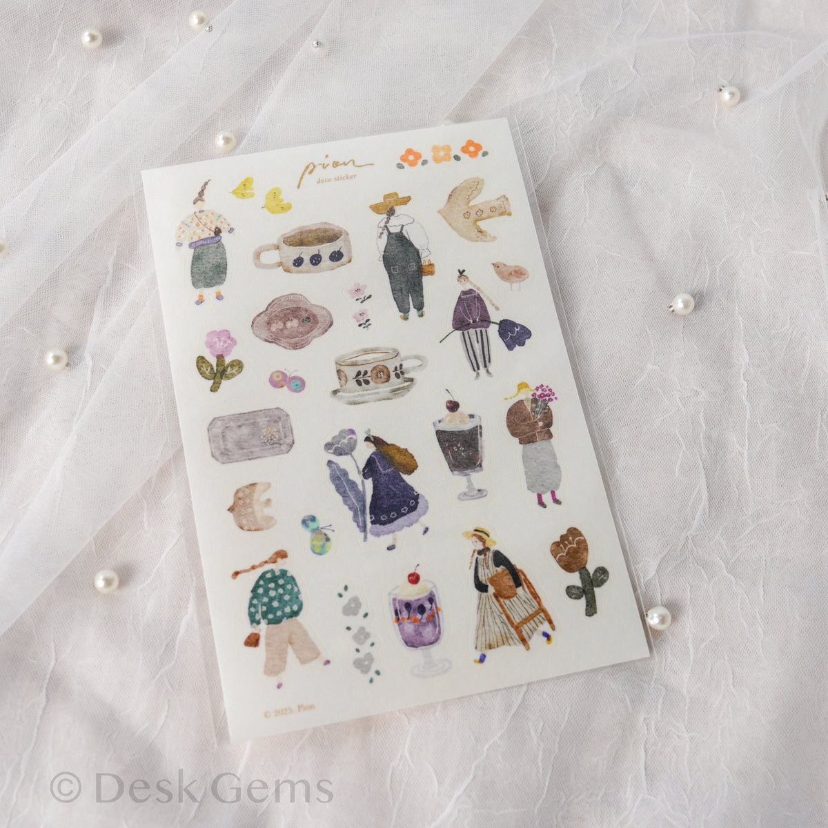 Pion Die-cut Paper Stickers - Artsy