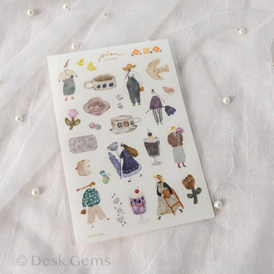 Pion Die-cut Paper Stickers - Artsy