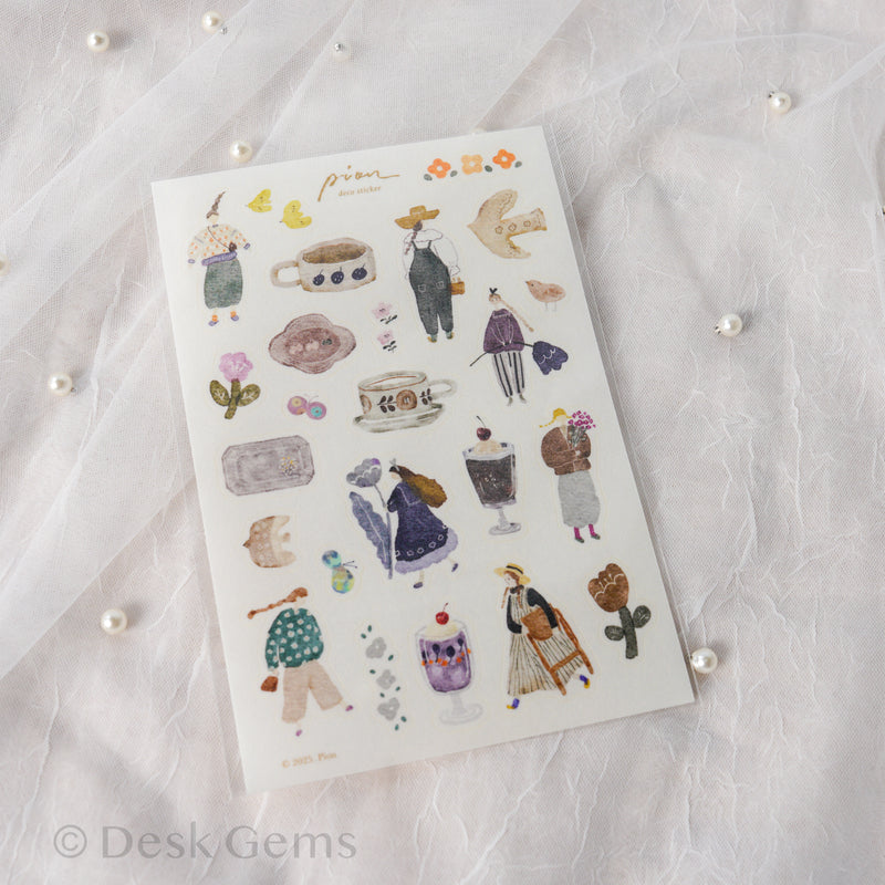 Pion Die-cut Paper Stickers - Artsy