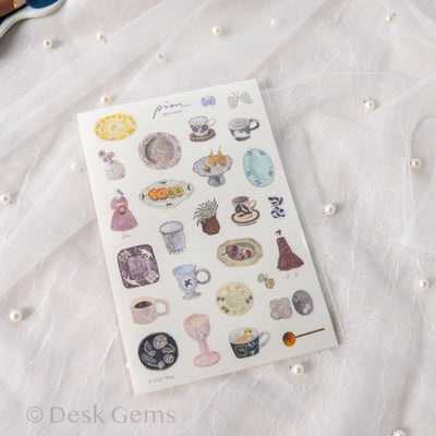 Pion Die-cut Paper Stickers - Pottery