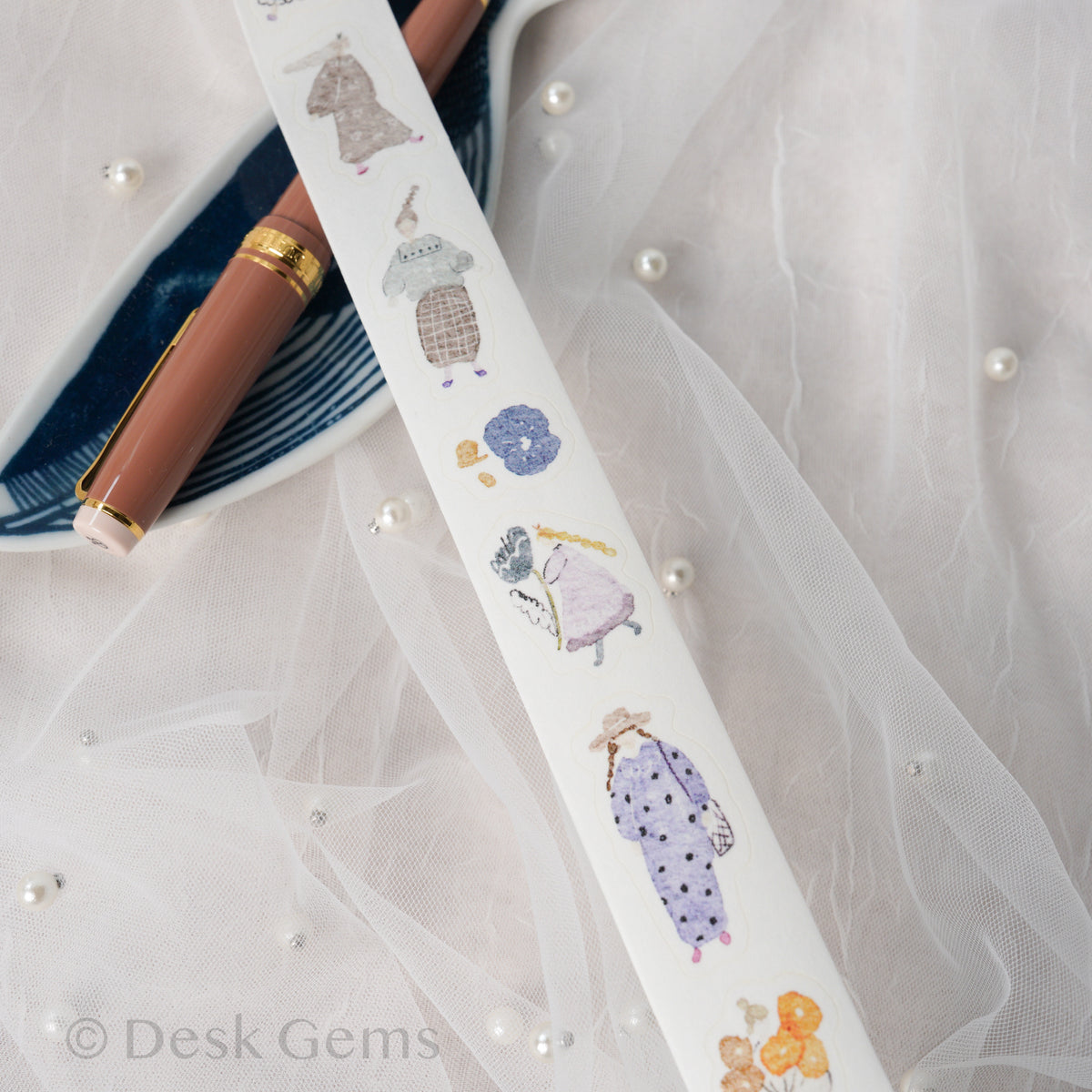 Pion Kiss-cut Washi Tape - Artsy Girl