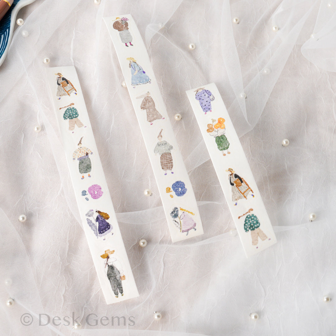Pion Kiss-cut Washi Tape - Artsy Girl