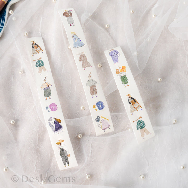 Pion Kiss-cut Washi Tape - Artsy Girl