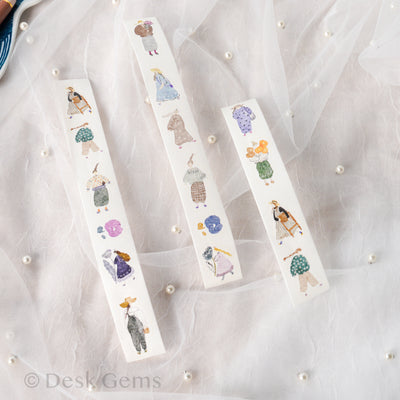 Pion Kiss-cut Washi Tape - Artsy Girl