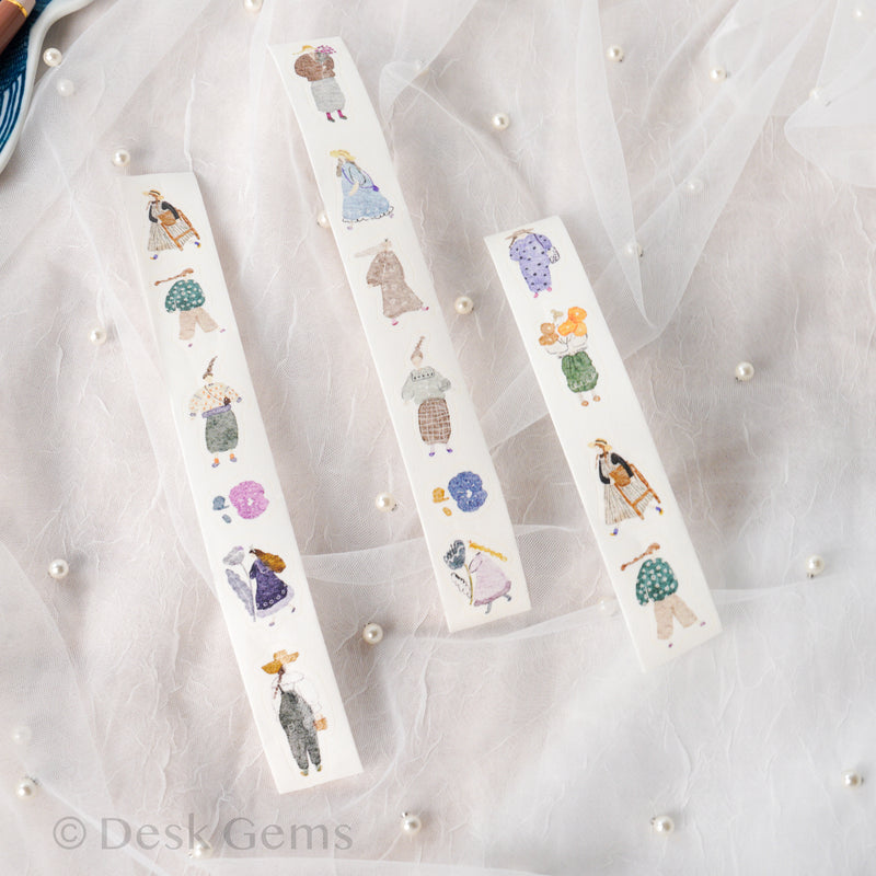 Pion Kiss-cut Washi Tape - Artsy Girl