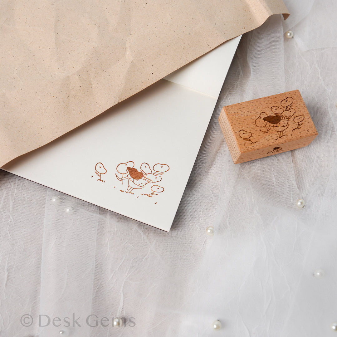 Bighands Original Rubber Stamp - Pick Some Flowers