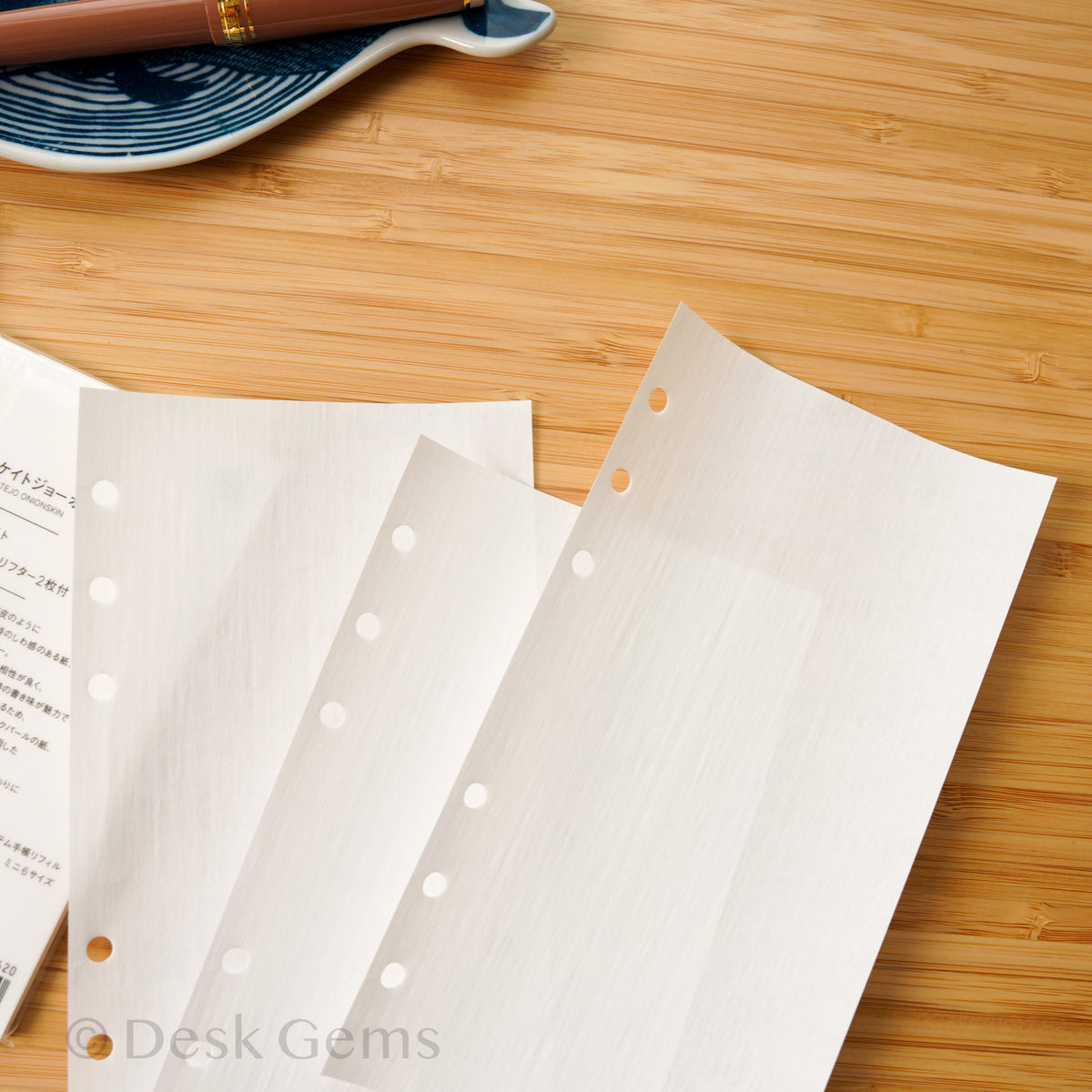 Takeo Paper Products Planner Inserts - White Onion Skin Paper