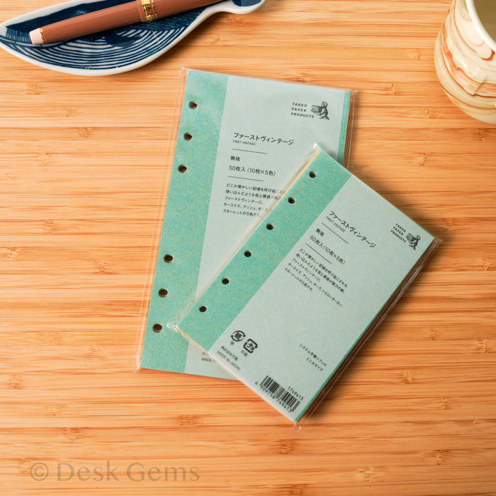 Takeo Paper Products Planner Inserts - First Vintage Paper