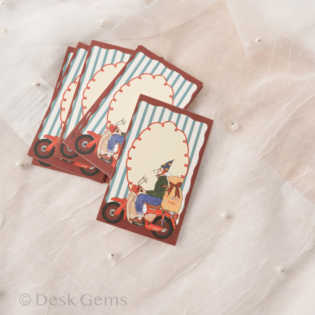 La Dolce Vita Holiday Mini Card Set - My Bike is My Sleigh