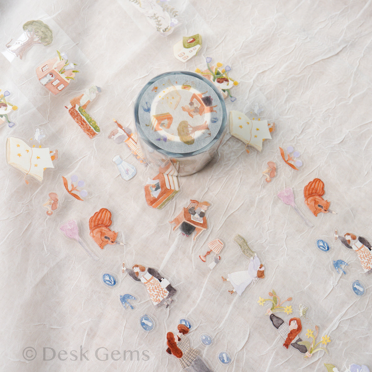 Ivy Snow Kiss-cut Glossy PET Tape - On the Desk