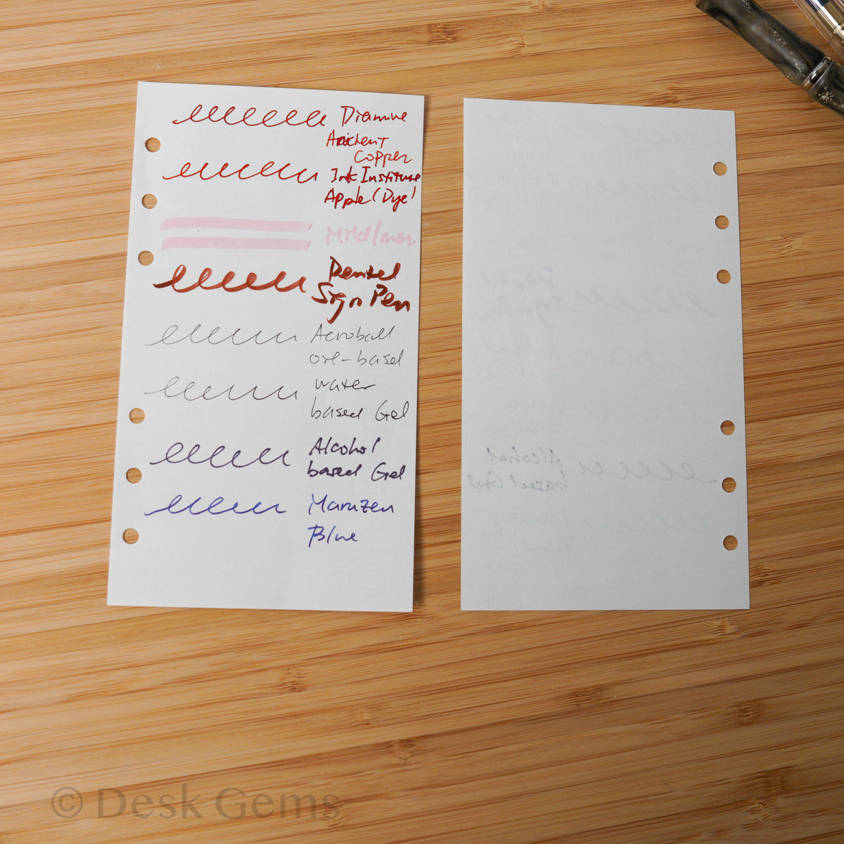Takeo Paper Products Planner Inserts - Bank Paper - Paper Tests