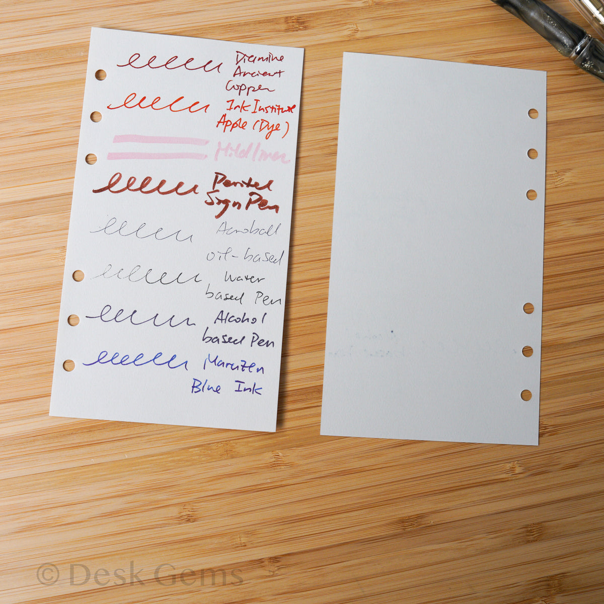 Takeo Paper Products Planner Inserts - Araveal Paper - Paper test
