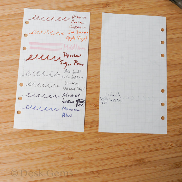 Takeo Paper Products Planner Inserts - Fuukou Paper - 5mm Grid - paper test