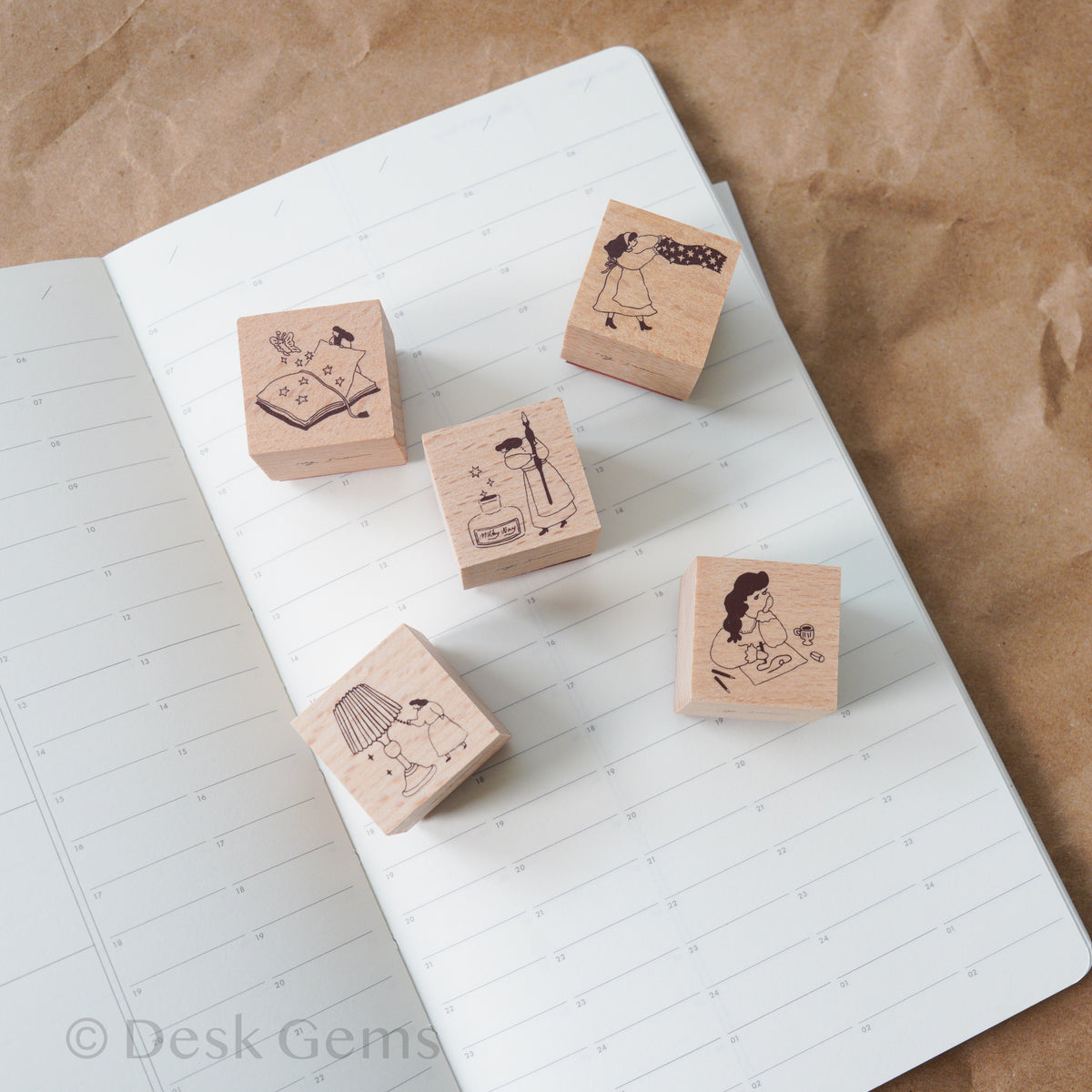 Ivy Snow Original Stamp - On the Desk