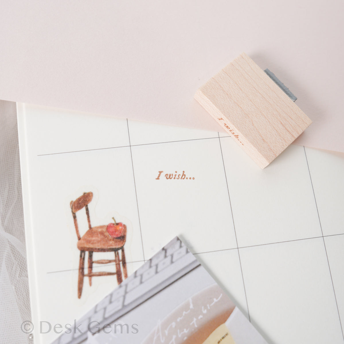 New Phavourite PC 9pt.(5) Tiny Text Rubber Stamp Set - I wish...