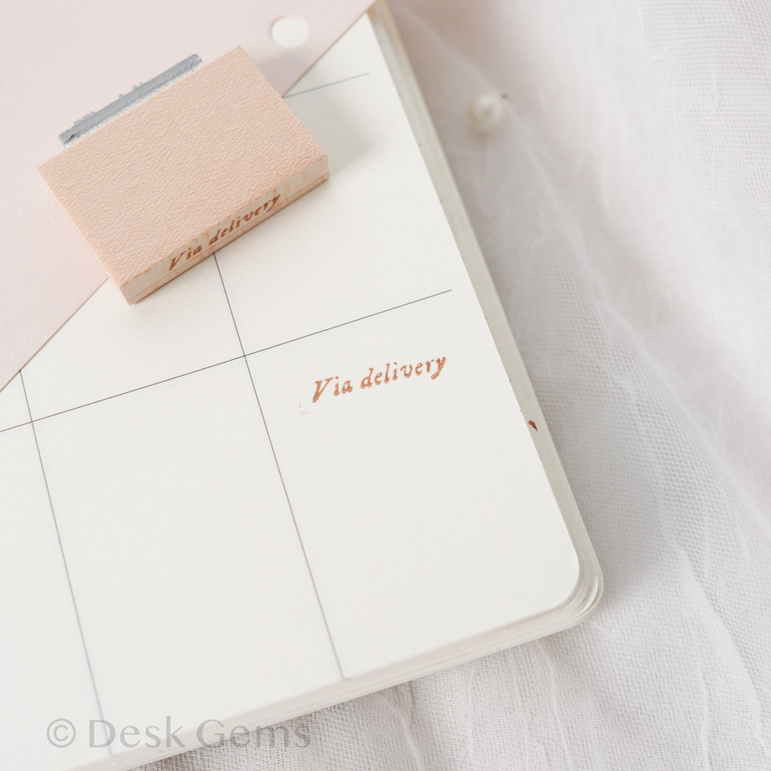 New Phavourite PC 9pt.(5) Tiny Text Rubber Stamp Set - Via delivery