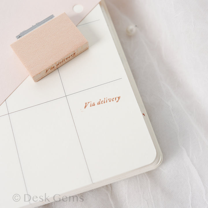 New Phavourite PC 9pt.(5) Tiny Text Rubber Stamp Set - Via delivery