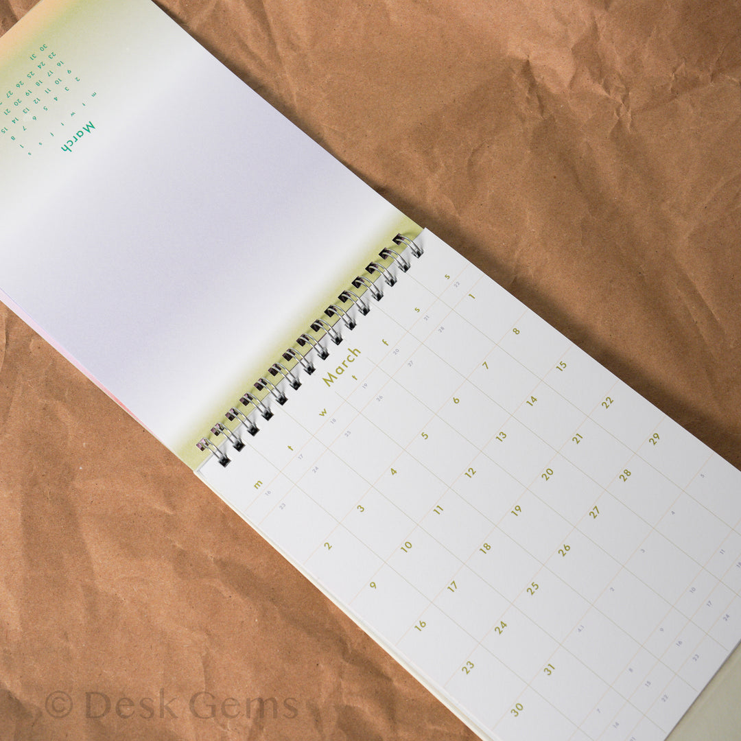 Analogue Keeper 2026 Flow Desktop Calendar