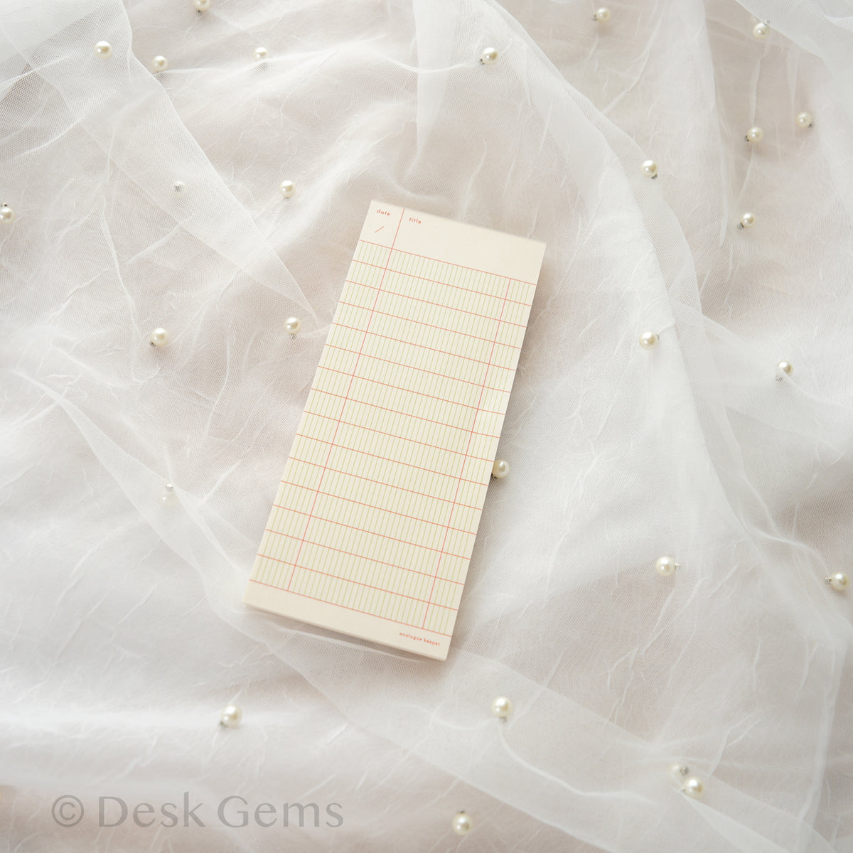 Analogue Keeper Checklist Memo Pad - Yogurt
