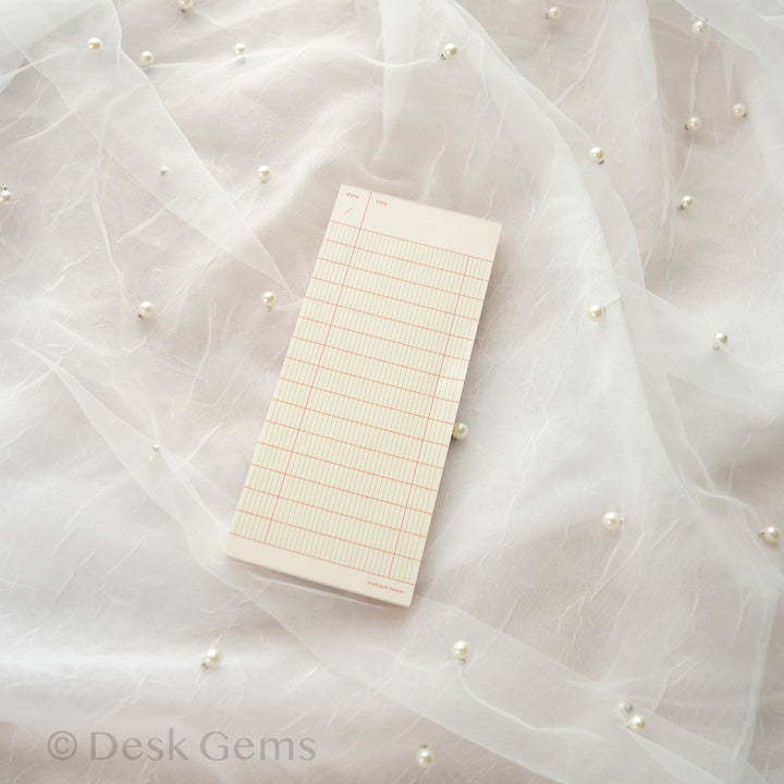 Analogue Keeper Checklist Memo Pad - Yogurt