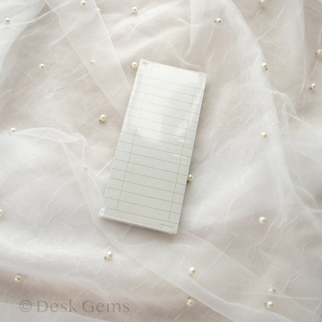 Analogue Keeper Checklist Memo Pad - Gray