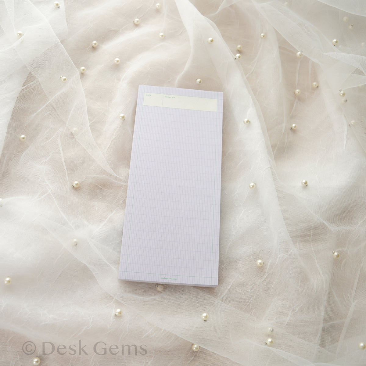 Analogue Keeper Checklist Memo Pad - Blueberry
