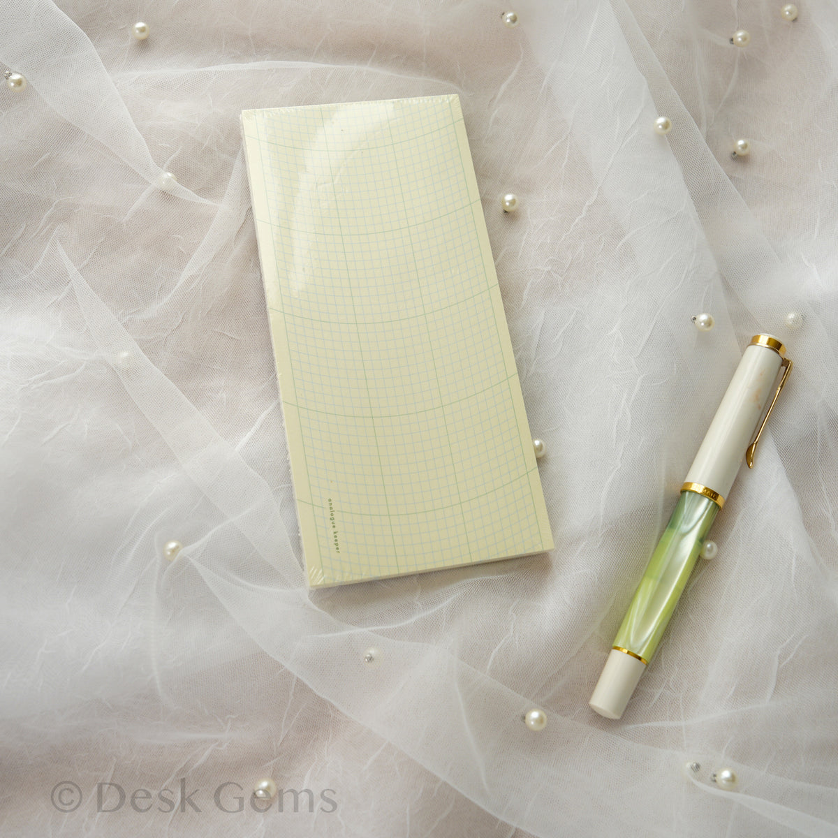 Analogue Keeper Oval Grid Memo Pad - Long