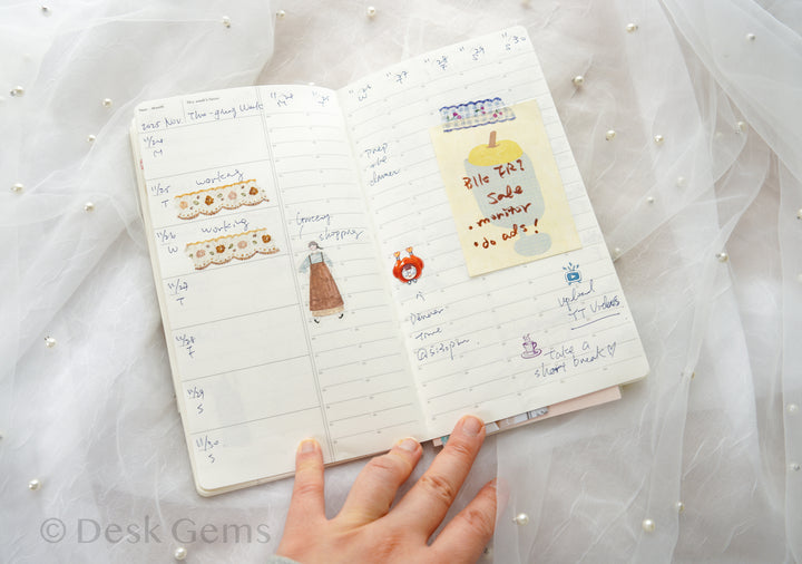 Analogue Keeper Undated Space Diary - 6 months