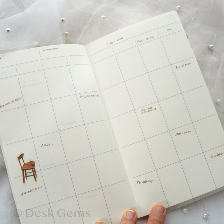 Analogue Keeper Undated Space Diary - 6 months