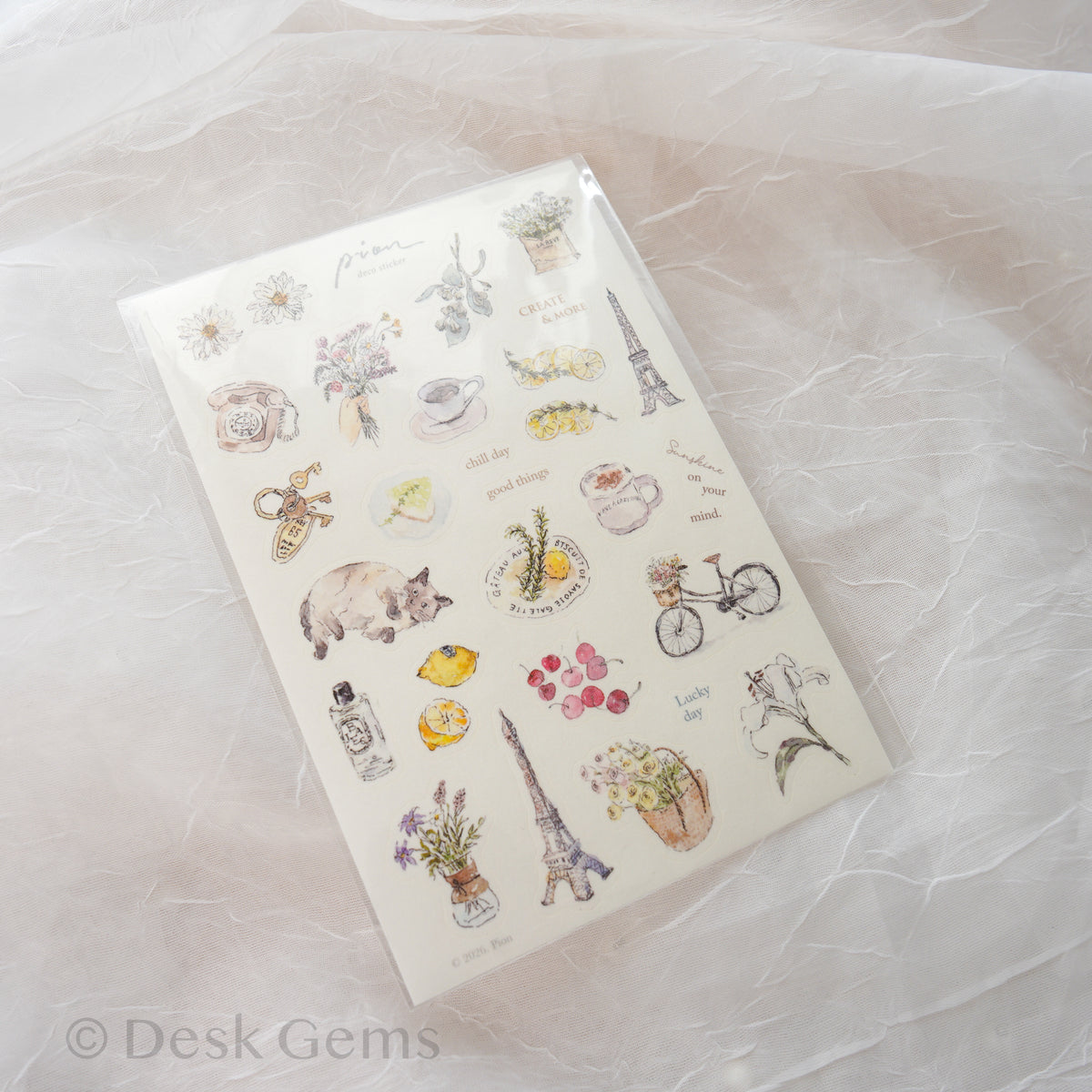 Pion Die-cut Paper Stickers - Chill