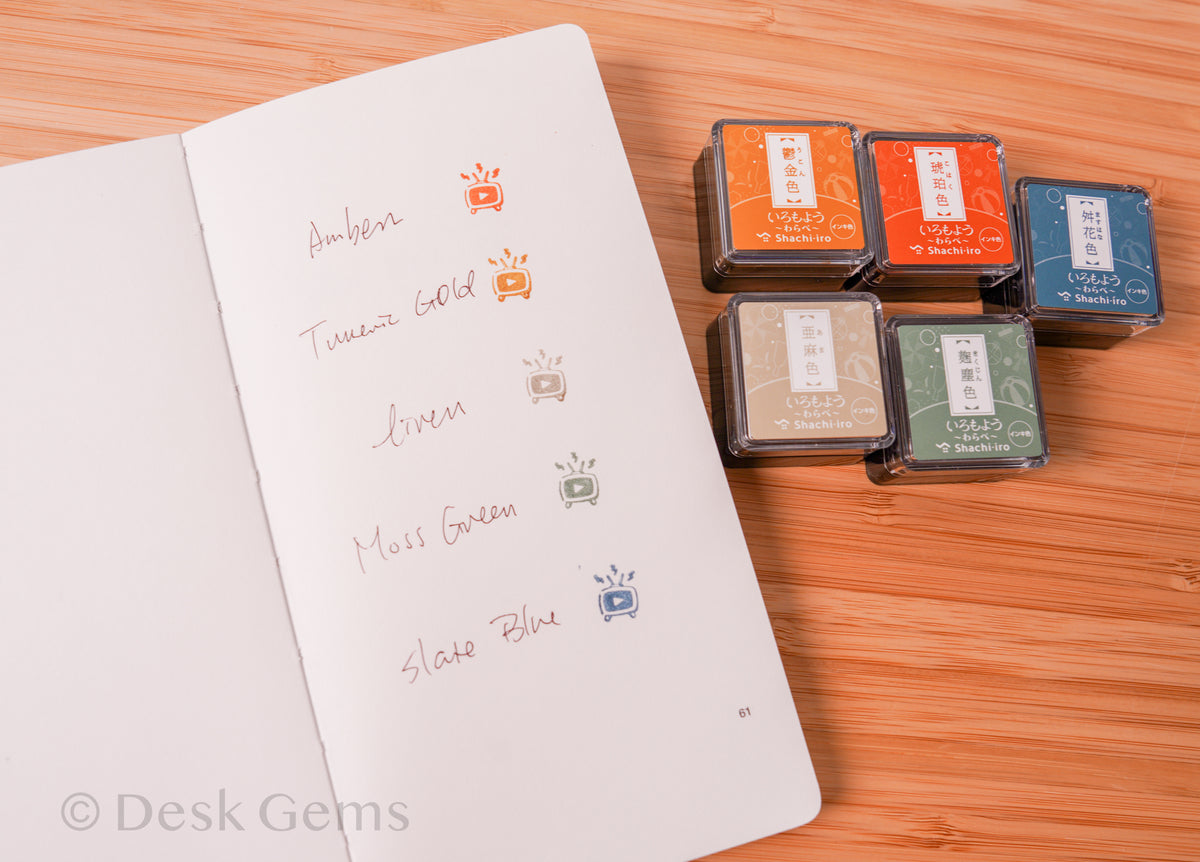 Shachihata Iromoyo Oil-Based Mini Ink Pad (2026 New Colors)